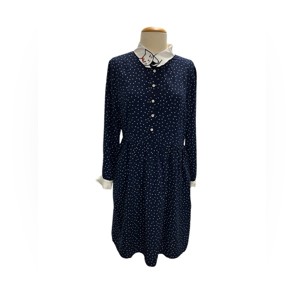 Miss Patina Kitty Collar Dress